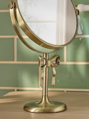 Gold Bow Dressing Table Mirror - Image 2 of 3