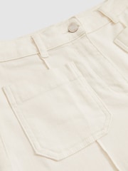 Ecru - Reiss Sakura Ausgestellte Jeans mit aufgesetzten Tasche - Bild 8 von 8