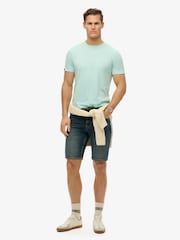 Superdry Blue 100% Cotton Classic Essential T-Shirt - Image 3 of 6