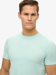 Superdry Blue 100% Cotton Classic Essential T-Shirt - Image 4 of 6