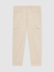 Reiss Light Stone Robinson Cotton-Lyocell Cargo Trousers - Image 2 of 6
