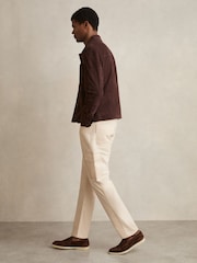 Reiss Light Stone Robinson Cotton-Lyocell Cargo Trousers - Image 3 of 6