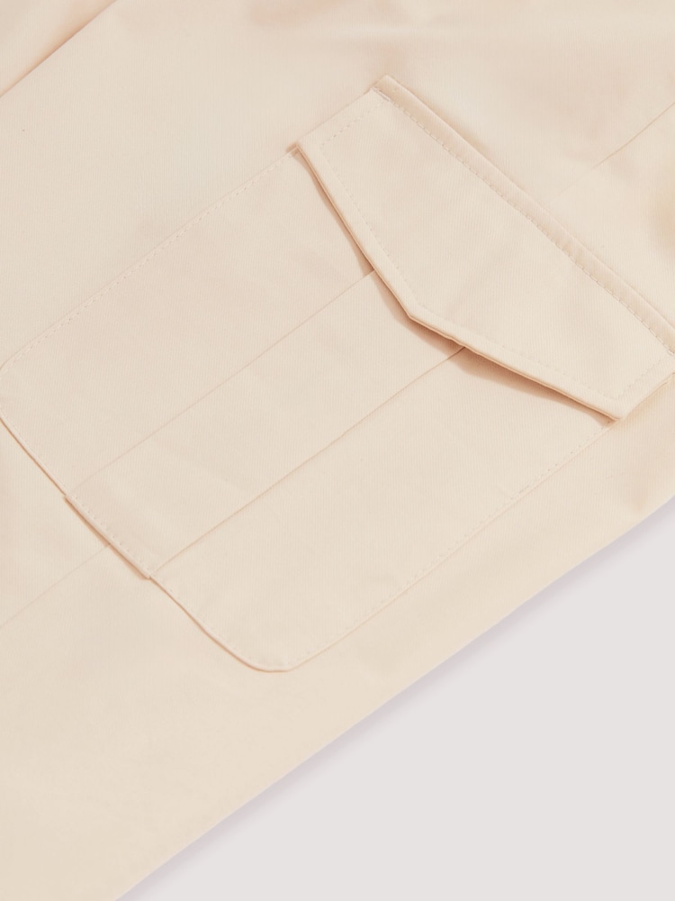 Reiss Light Stone Robinson Cotton-Lyocell Cargo Trousers - Image 6 of 6