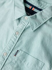 Superdry Green Oversized Essentials 100% Cotton Oxford Shirt - Image 6 of 7