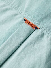 Superdry Green Oversized Essentials 100% Cotton Oxford Shirt - Image 7 of 7