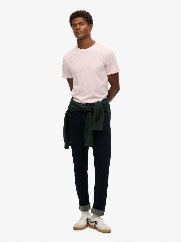 Superdry Pink 100% Cotton Classic Essential T-Shirt - Image 1 of 5