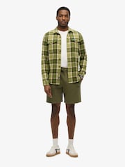 Superdry Green Micro Logo Shorts - Image 1 of 7