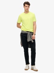 Superdry Yellow Classic Essential 100% Cotton T-Shirt - Image 3 of 6