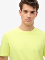 Superdry Yellow Classic Essential 100% Cotton T-Shirt - Image 4 of 6