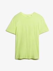 Superdry Yellow Classic Essential 100% Cotton T-Shirt - Image 5 of 6