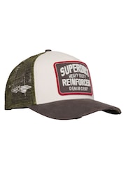 Superdry Grey Mesh Trucker 100% Cotton Cap - Image 2 of 3