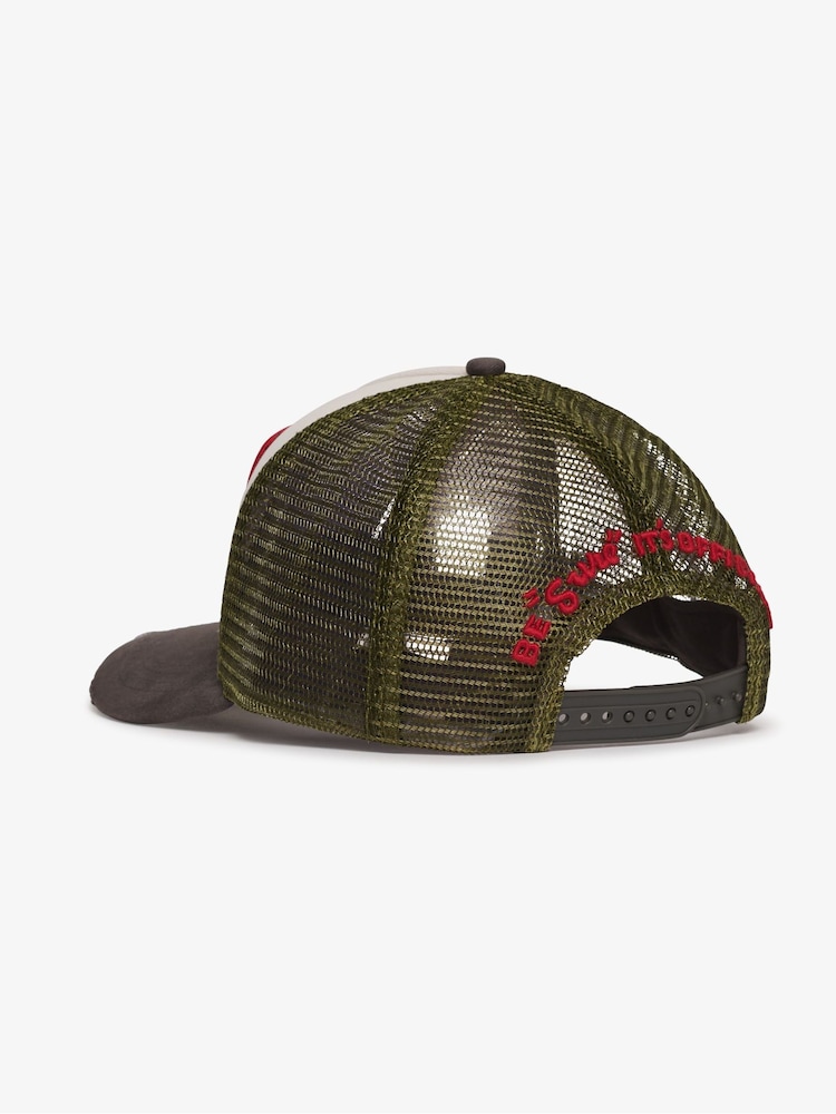 Superdry Grey Mesh Trucker 100% Cotton Cap - Image 3 of 3