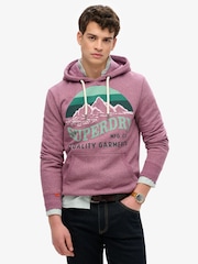 Superdry Purple Core Logo Great Outdoors Relaxed Hoodie - Image 1 of 6