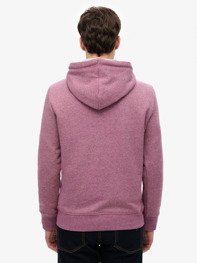 Superdry Purple Core Logo Great Outdoors Relaxed Hoodie - Image 2 of 6