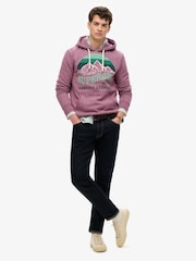 Superdry Purple Core Logo Great Outdoors Relaxed Hoodie - Image 4 of 6