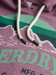 Superdry Purple Core Logo Great Outdoors Relaxed Hoodie - Image 6 of 6
