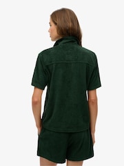 Superdry Green Country Club Towelling Shirt - Image 2 of 6