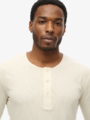 Superdry White The Merchant Store Grandad Lightweight 100% Cottton Top - Image 4 of 6