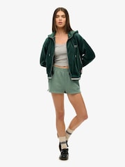 Superdry Green Athletic Tonal Embroidered Shorts - Image 3 of 7