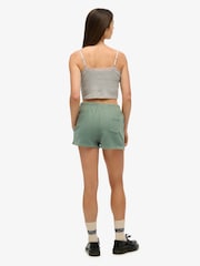Superdry Green Athletic Tonal Embroidered Shorts - Image 5 of 7