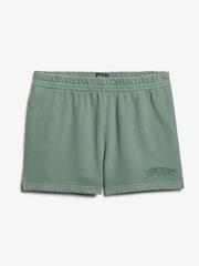 Superdry Green Athletic Tonal Embroidered Shorts - Image 6 of 7