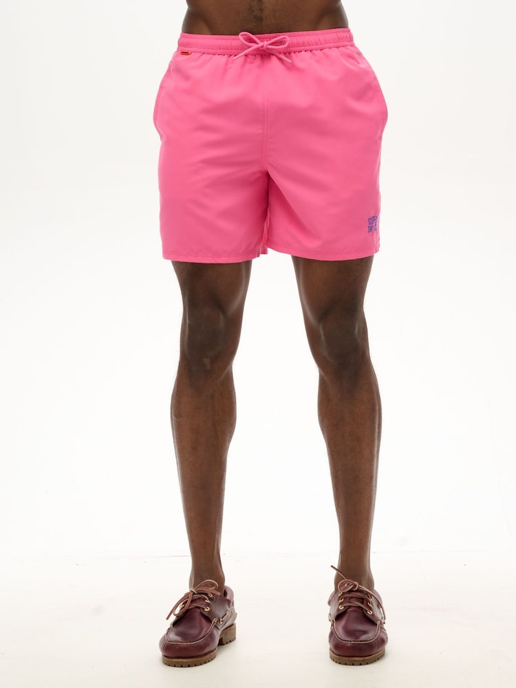 Pink - Superdry Essential 17 Swim Shorts - Bild 1 von 8