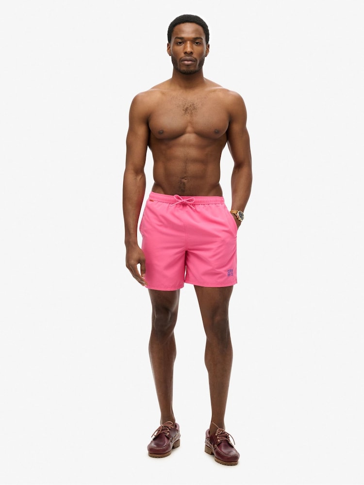 Superdry Pink Essential 17 Swim Shorts - Image 4 of 8