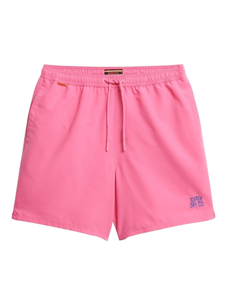 Superdry Pink Essential 17 Swim Shorts - Image 7 of 8