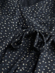 Superdry Blue Athletic Essentials Wrap 100% Cotton Dress - Image 6 of 6