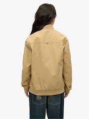 Superdry Natural Oversized 100% Cotton Nylon Harrington Jacket - Image 3 of 8