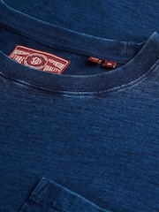 Superdry Blue The Merchant Store Pocket T-Shirt - Image 3 of 3