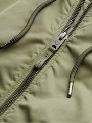 Superdry Green Oversized 100% Cotton Military MA1 Bomber Jacket - Image 6 of 6