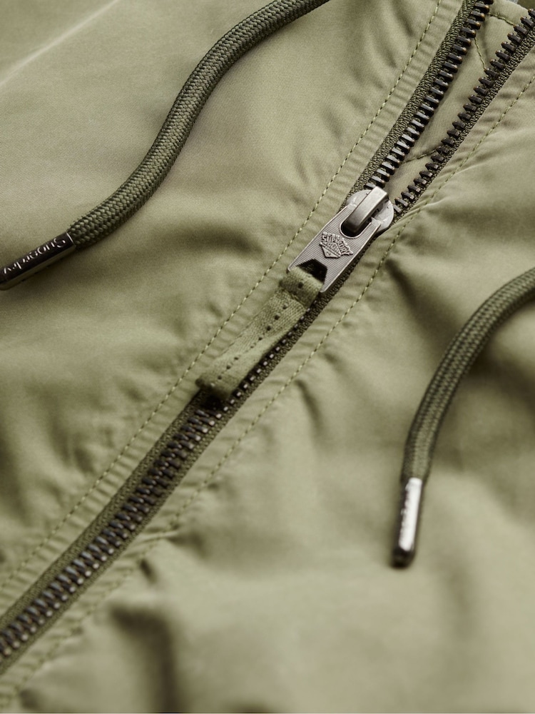 Superdry Green Oversized 100% Cotton Military MA1 Bomber Jacket - Image 6 of 6