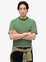 Superdry Green Merchant Stripe T-Shirt - Image 1 of 4