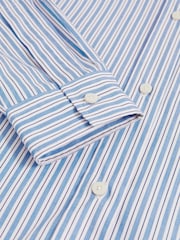 Reiss Soft Blue/White Hailey McLaren F1 Team Oversize Stripe Shirt - Image 6 of 7