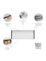 Brabantia White Fall Front Bread Bin - Image 2 of 6