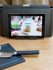 Brabantia Dark Grey Tasty+ Chopping Board Set with Tablet Stand Case - Image 2 of 6