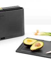 Brabantia Dark Grey Tasty+ Chopping Board Set with Tablet Stand Case - Image 3 of 6