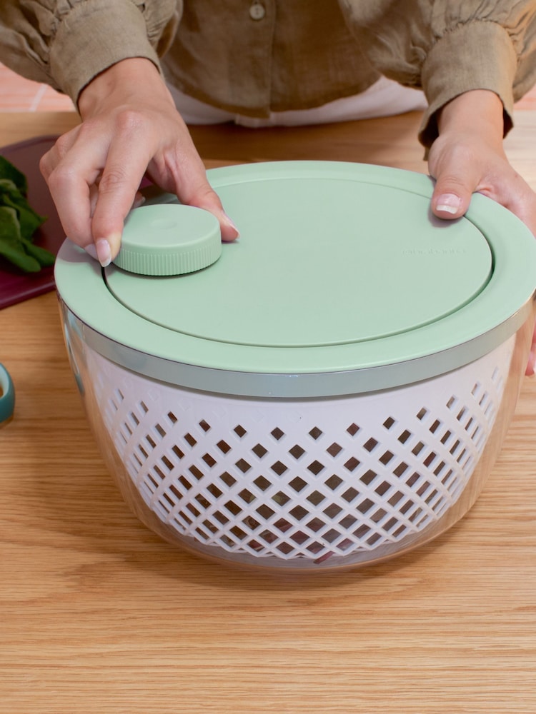 Brabantia Jade Green Tasty+ Salad Spinner - Image 1 of 6 Brabantia Jade Green Tasty+ Salad Spinner - Image 1 of 6