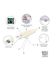 Brabantia Ecru Ironing Board Size C with Solid Steam Iron Rest - Image 6 of 6