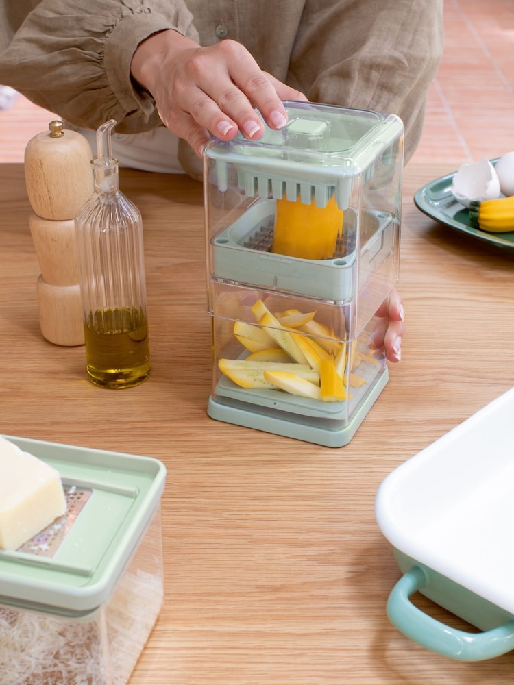 Brabantia Jade Green Tasty+ Potato Cutter - Image 1 of 6 Brabantia Jade Green Tasty+ Potato Cutter - Image 1 of 6