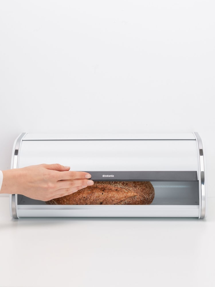 Brabantia White Roll Top Bread Bin - Image 6 of 6