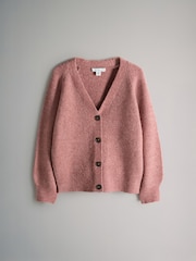 The Set Pink/Cream 2 Pack V-Neck Ribbed Knit Cardigans - Image 3 of 5