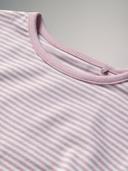 The Set White/Pink/Green 5 Pack Snuggle Fit Cotton Jersey Pyjamas Set - Image 12 of 13