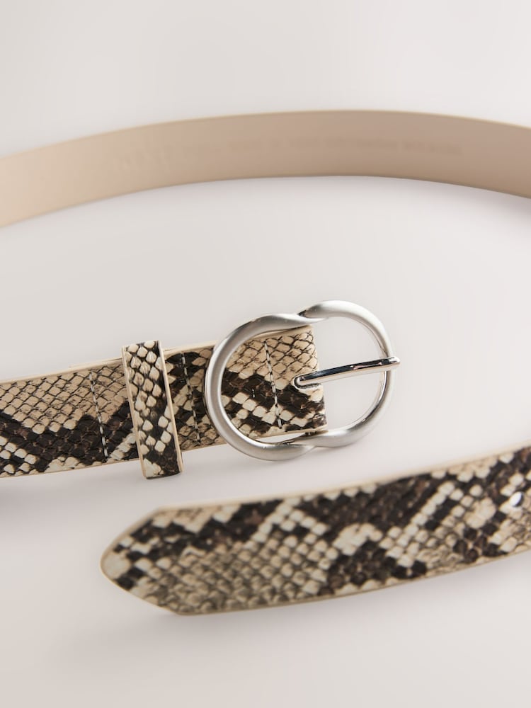 Snake Print Regular PU Belt - Image 3 of 3 Snake Print Regular PU Belt - Image 3 of 3