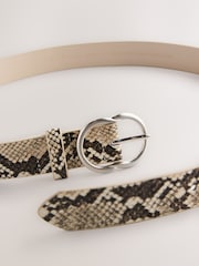 Snake Print Regular PU Belt - Image 4 of 4