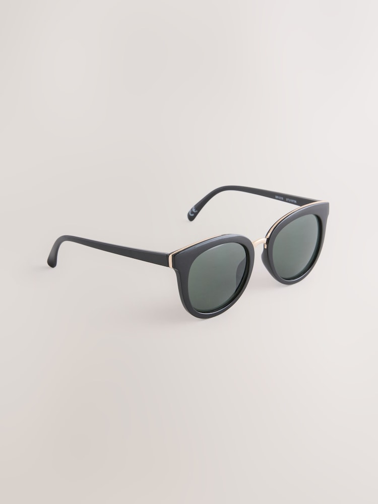 Black Round Sunglasses - Image 1 of 4