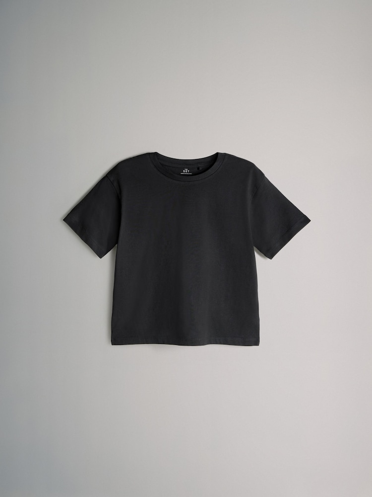 The Set Black/Navy 8 Pack Short Sleeve Skater T-Shirts - Image 2 of 11 The Set Black/Navy 8 Pack Short Sleeve Skater T-Shirts - Image 2 of 11