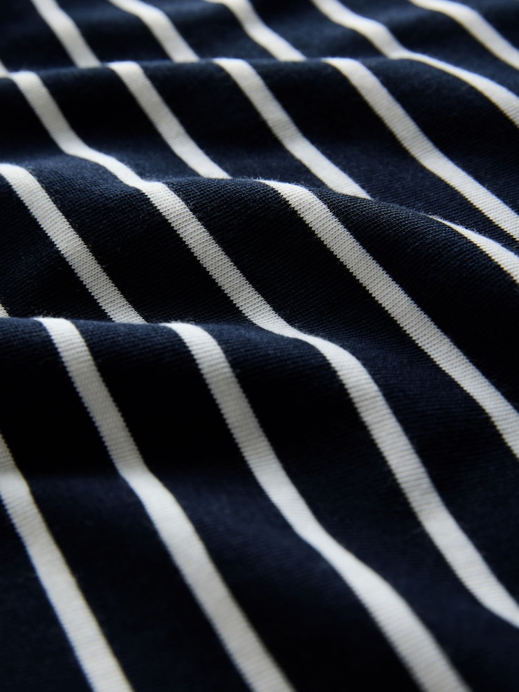 The Set Navy/Stripe/Light Blue/Cream 4 Pack Heavyweight Skater T-Shirts - Image 7 of 7
