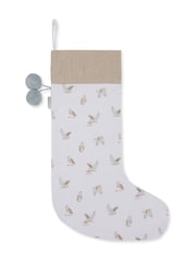 Sophie Allport Off White Snowy Owls Christmas Stockings - Image 3 of 3